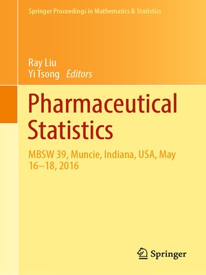 cover image of Pharmaceutical Statistics